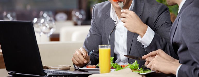 Business lunch in France